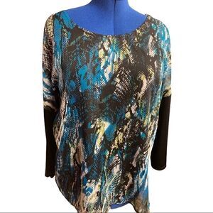 AFFINITY FOR KNITS, Women’s multicolored top, Sz L‎